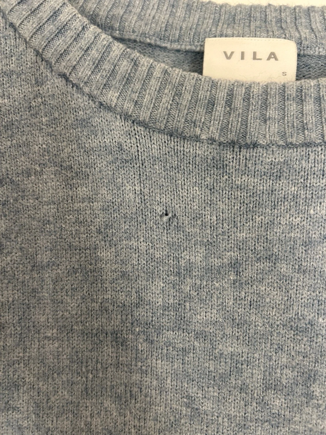 Ljusblå stickad tröja från Vila - 3