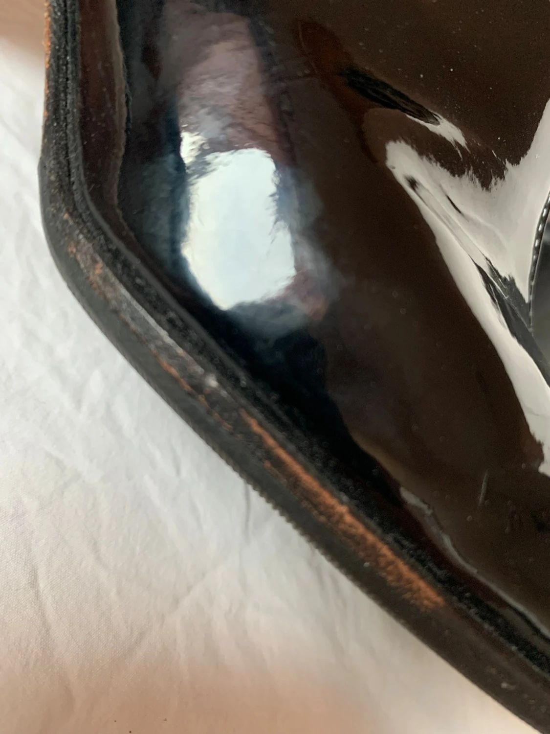 Svarta lackstövletter med klack - 5