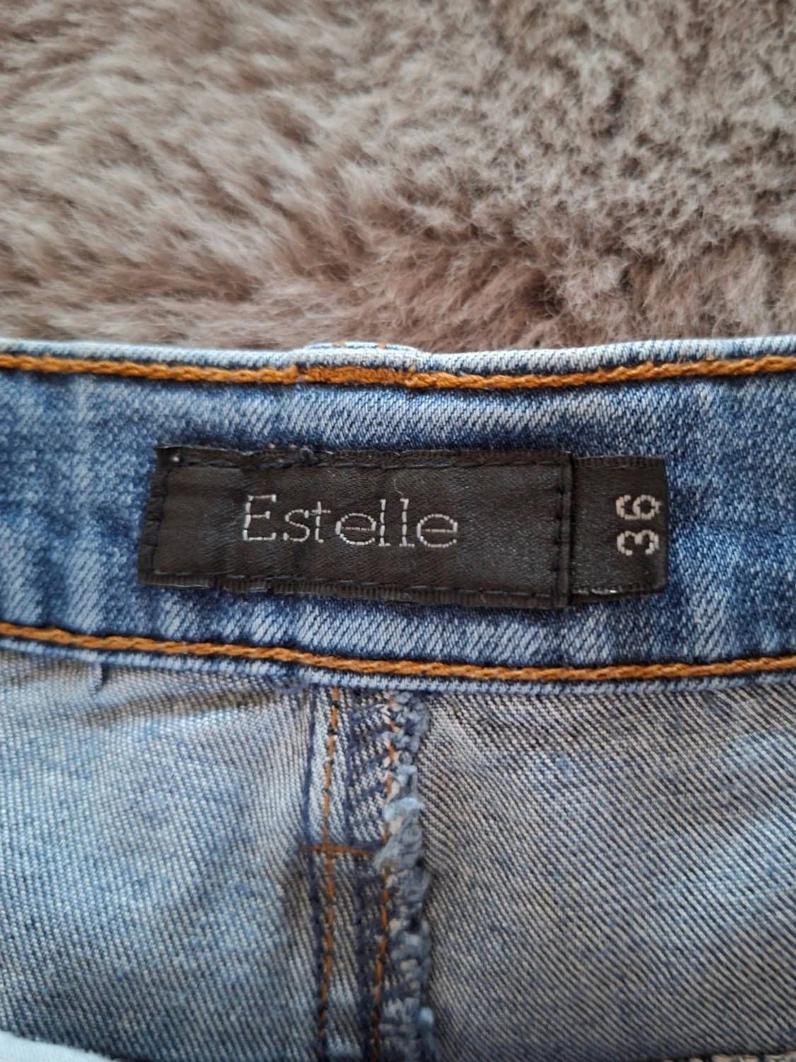 Blå raka jeans från Estelle, strl 36 - 2