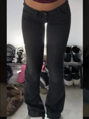 Weekday jeans - Säljer dessa lågmidjade bootcut jeans från weekday i storlek 28/32💕