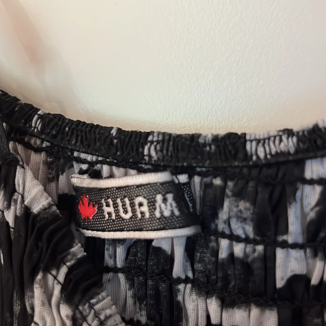 Svartvit leopardmönstrad långklänning  HUAME - 2