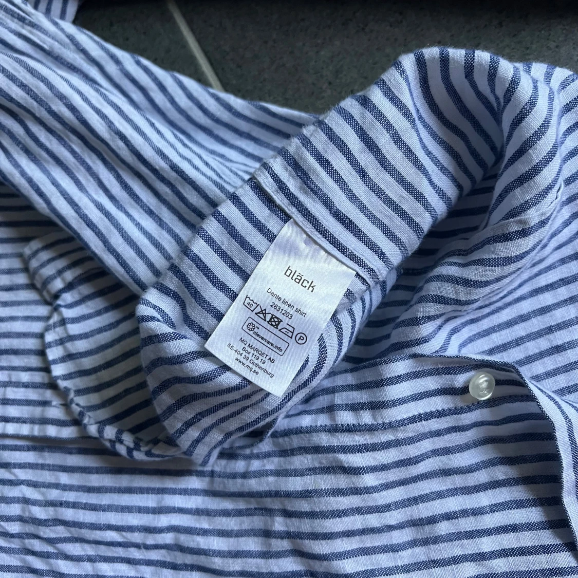 Randig linneskjorta från Bläck - 4