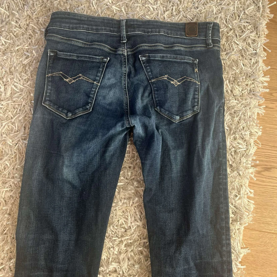Mörkblå Replay jeans straight fit - 1