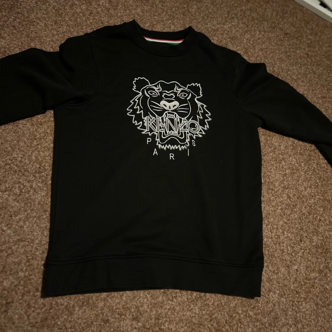 Svart Kenzo sweatshirt med tigertryck