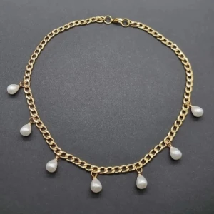 Handgjort halsband  - Rostfritt stål. Längd-40cm 
