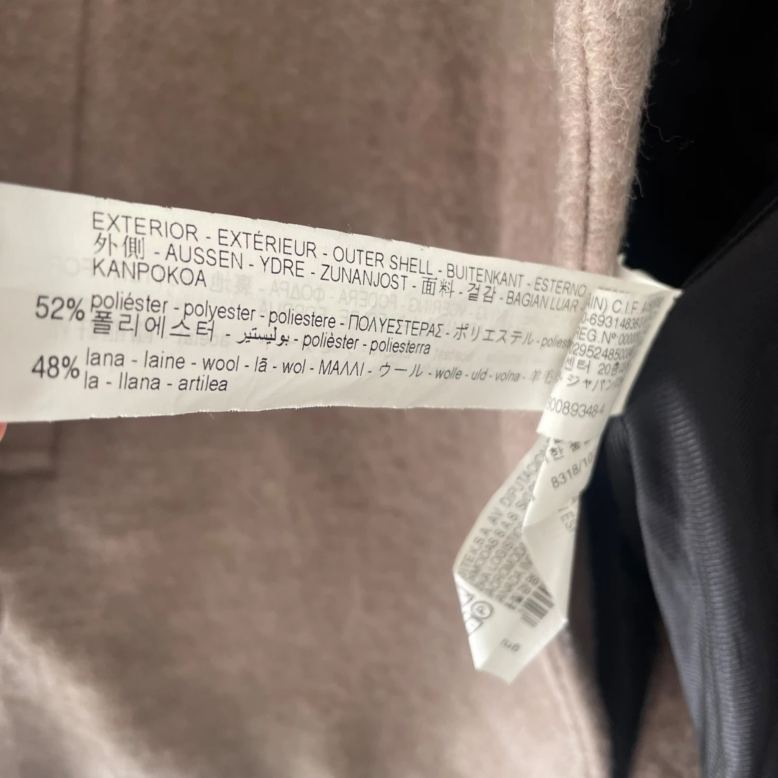 Beige ullkappa från Zara, stl S - 2