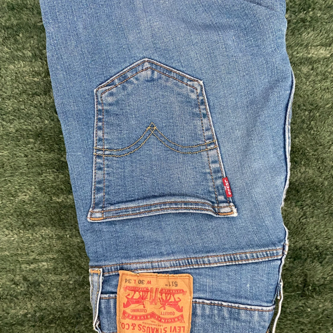 Slim/straight fit Levi's 511 ljusblå jeans - 2