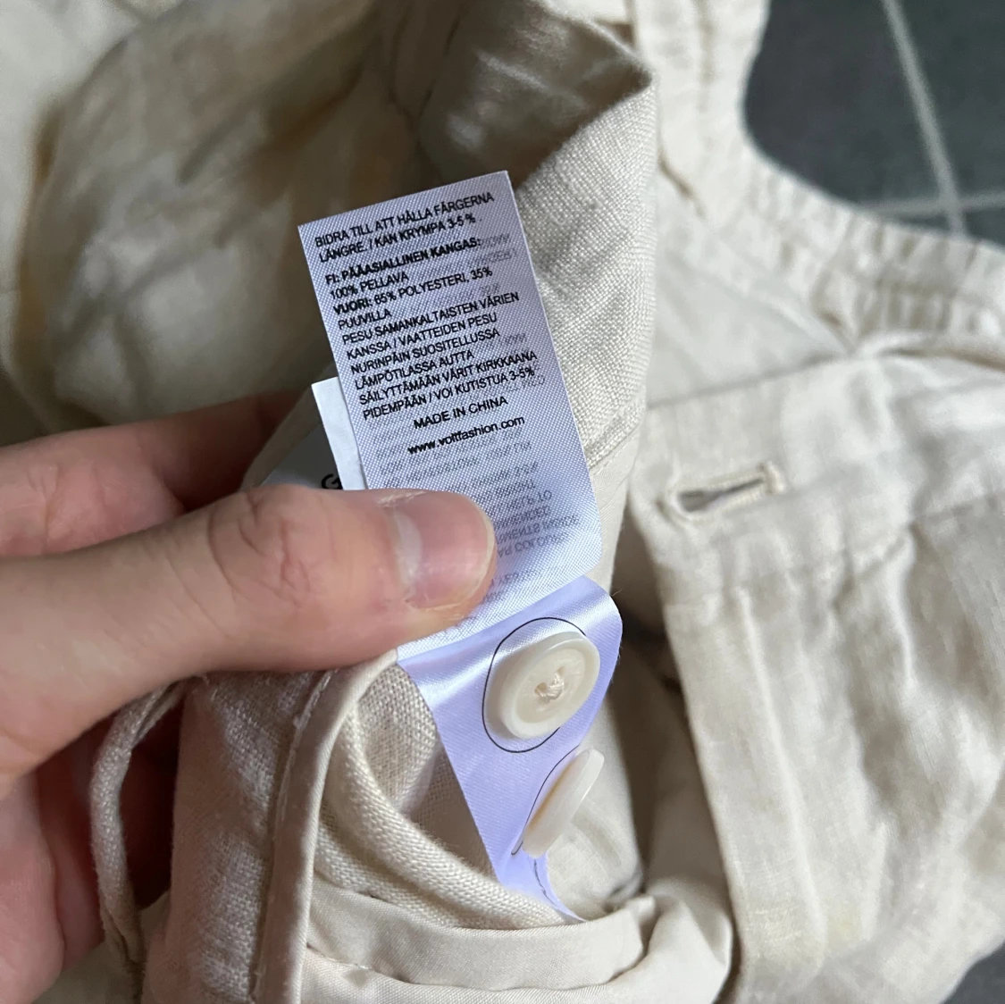 Beiga linnebyxor från These Glory Days - 4