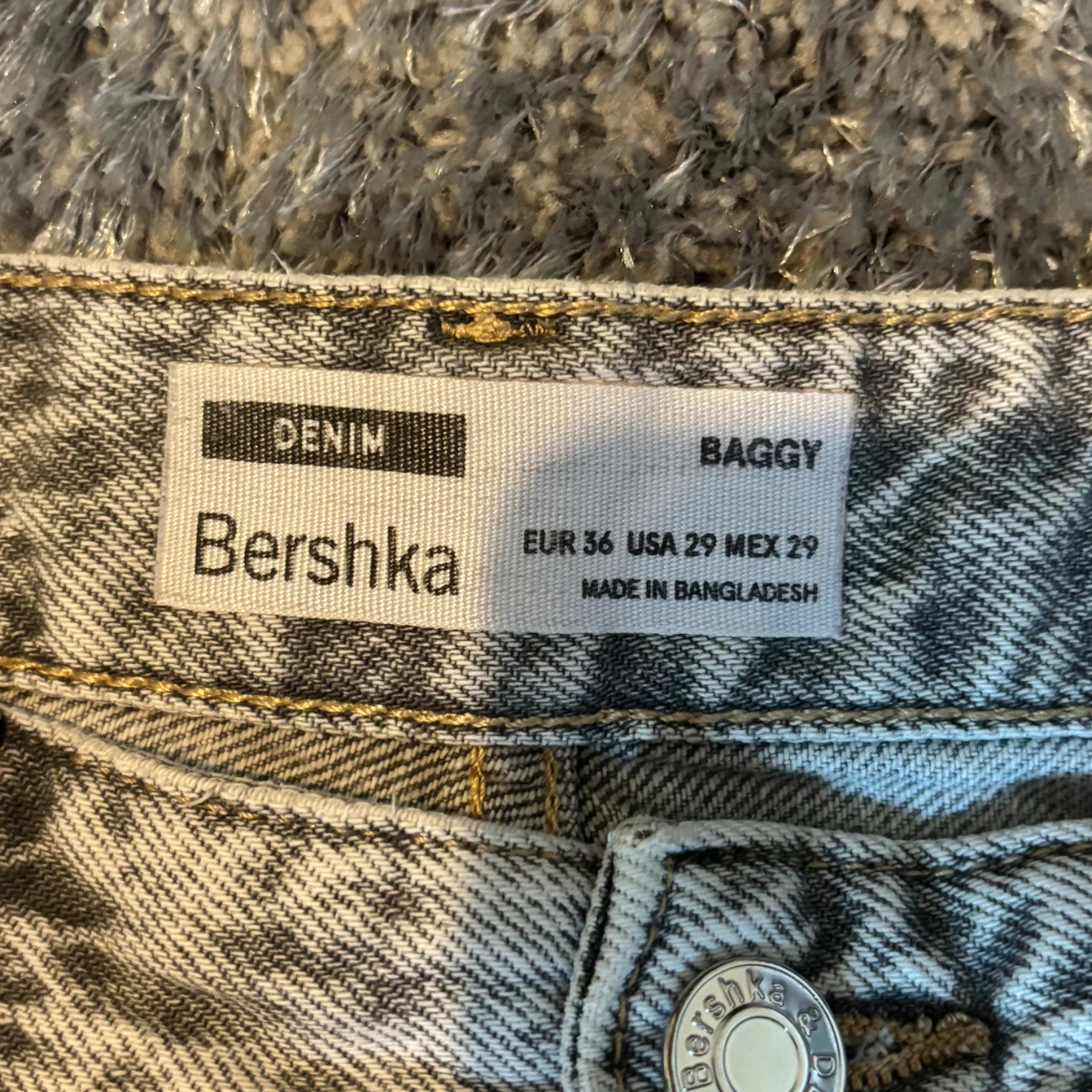 Baggy grå jeans från Bershka - 2