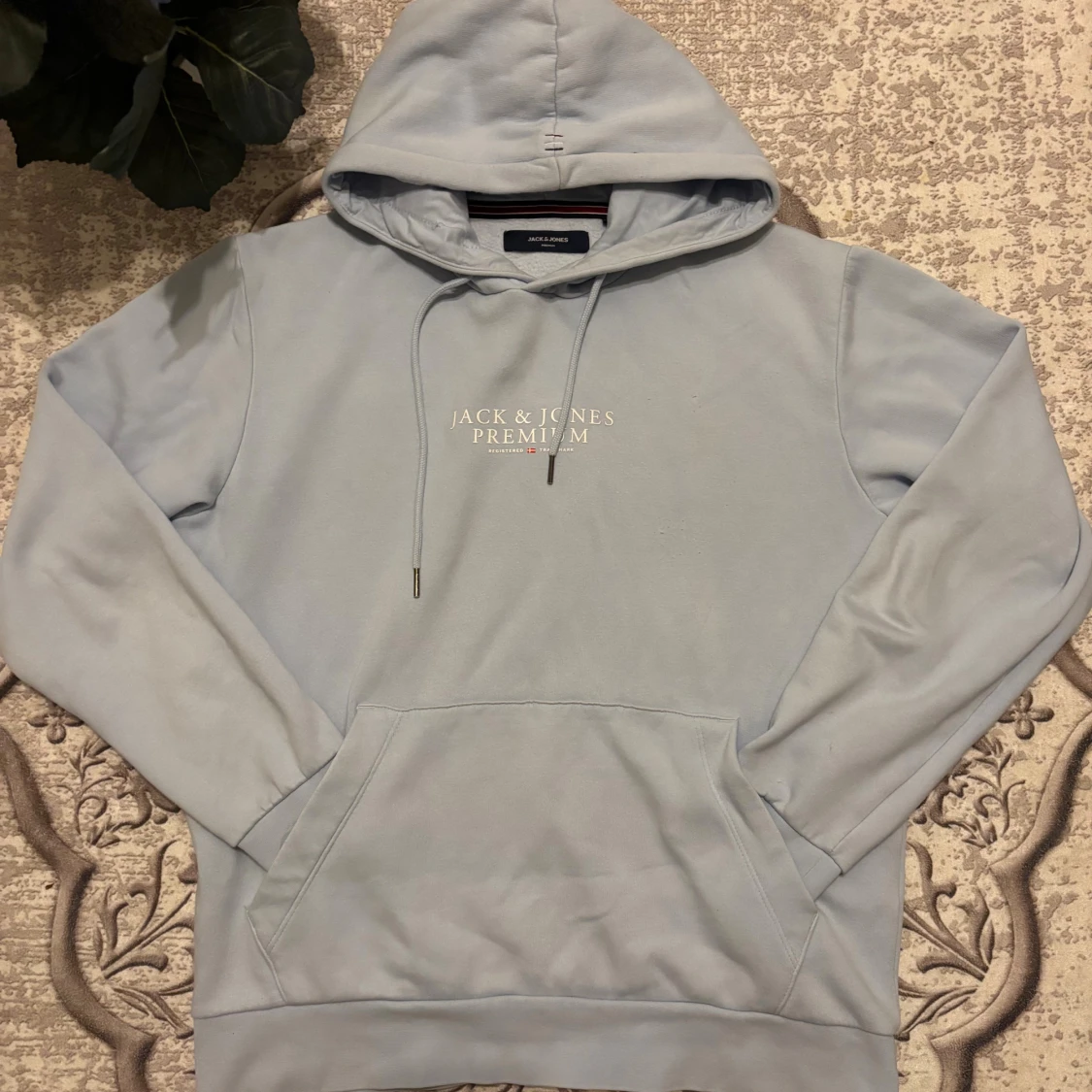 Ljusblå hoodie Jack & Jones Premium