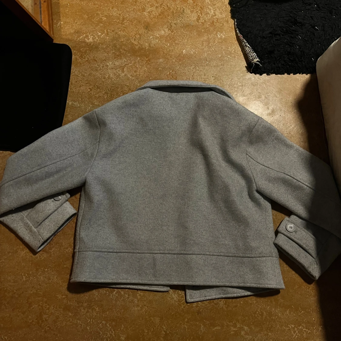 Grå kort kappa från 157, storlek M - 2