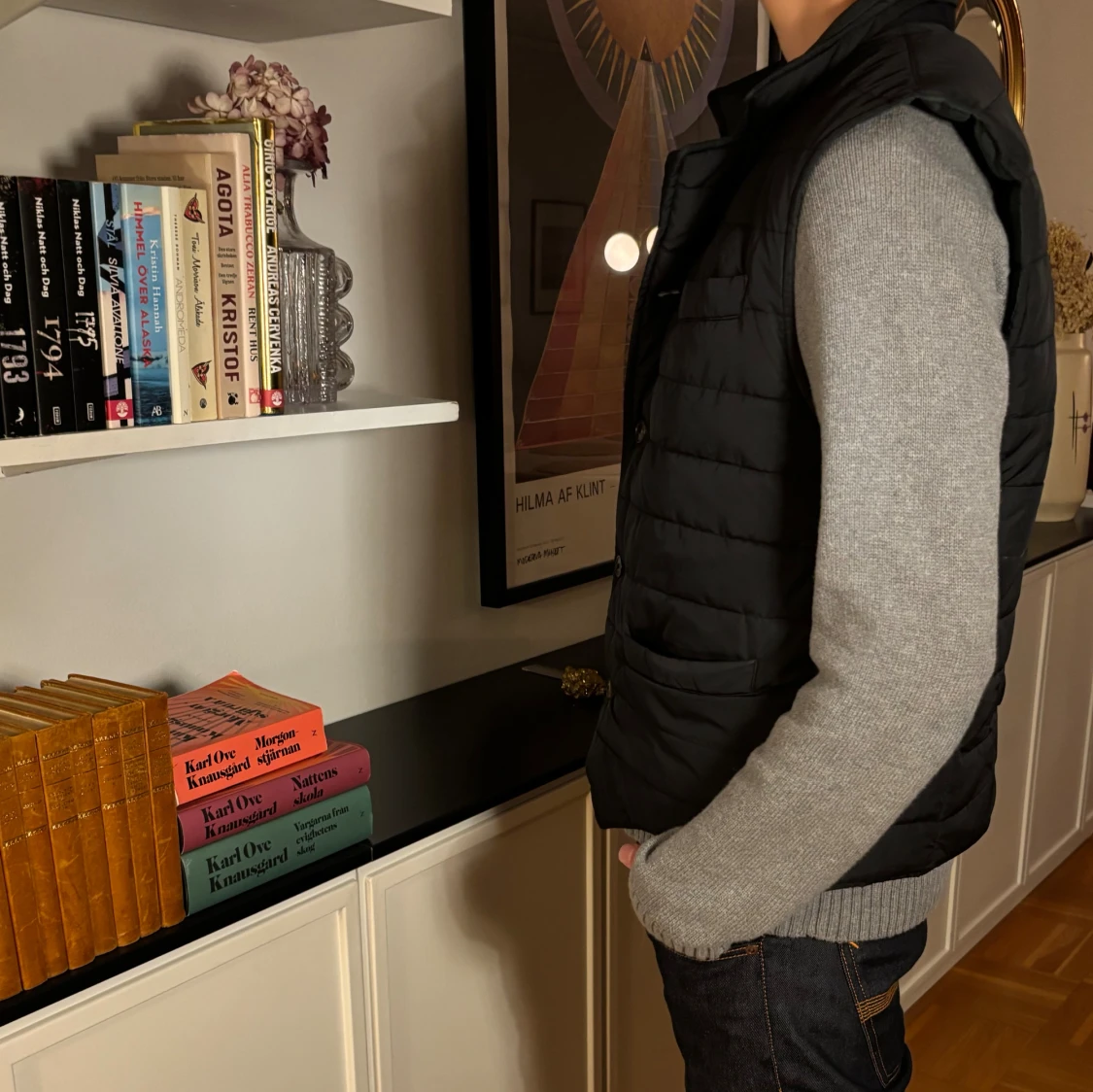 Svart dunväst från Massimo Dutti - 1