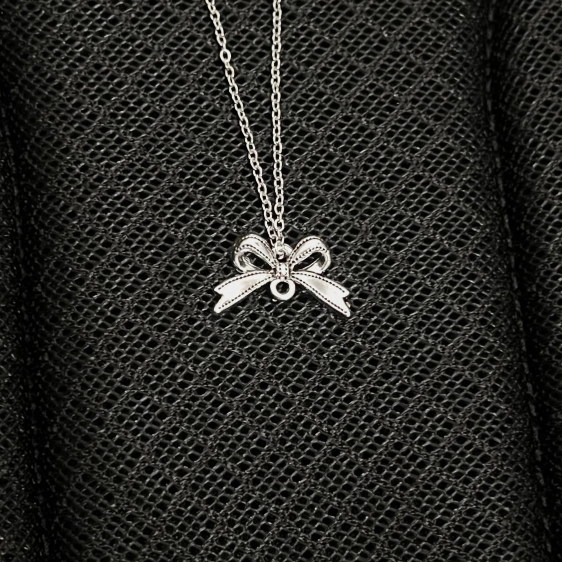 Silver Bowtie Pendant - 1