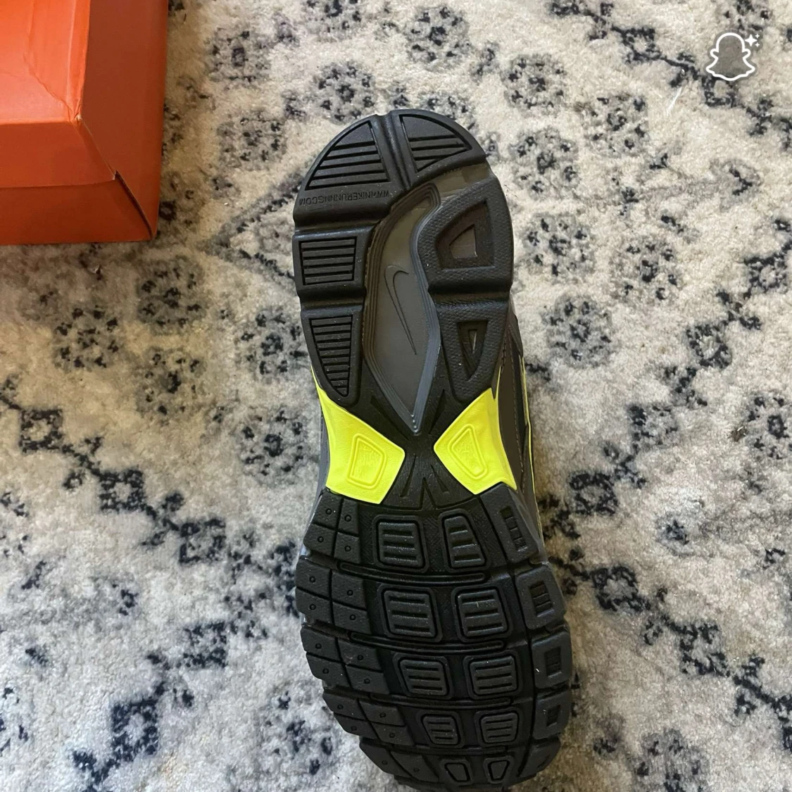 Nike sneakers svart/grå med neon - 3