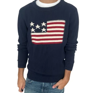 Selected homme stickad tröja  - As fet stickad tröja med en usa flagga på, priset kan diskuteras! 