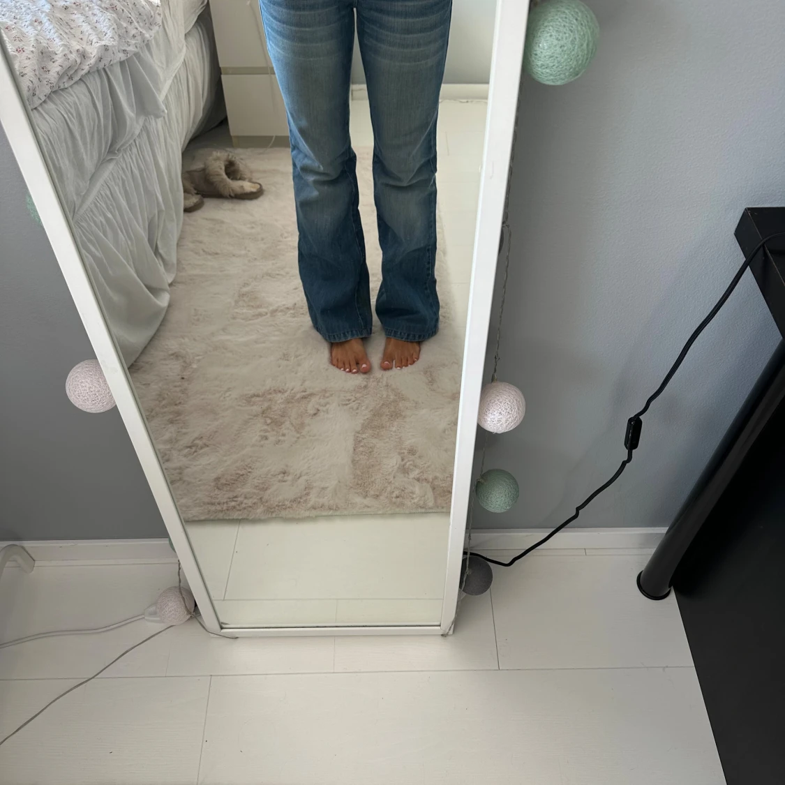 Blåa bootcut jeans från Reporter - 1