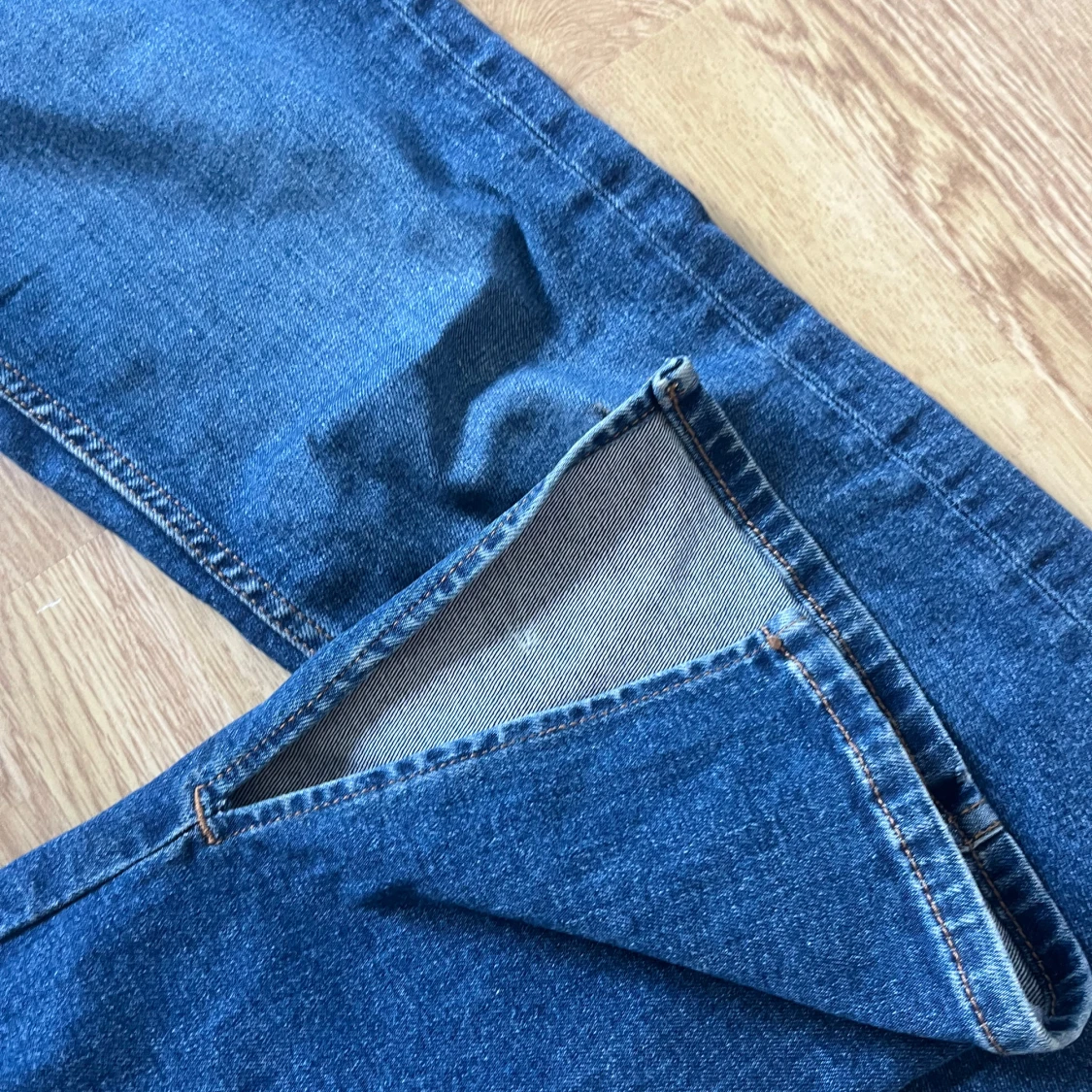 Blå raka jeans från Zara - 1