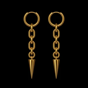 Guld örhängen  - GRATIS GÅVA MED VARGE ORDER!! Supertrendig stockholmsstil tjejer, örhängen guld. Vinter ring smycke. Gjord av stål, jag svarar och skickar alltid snabbt!