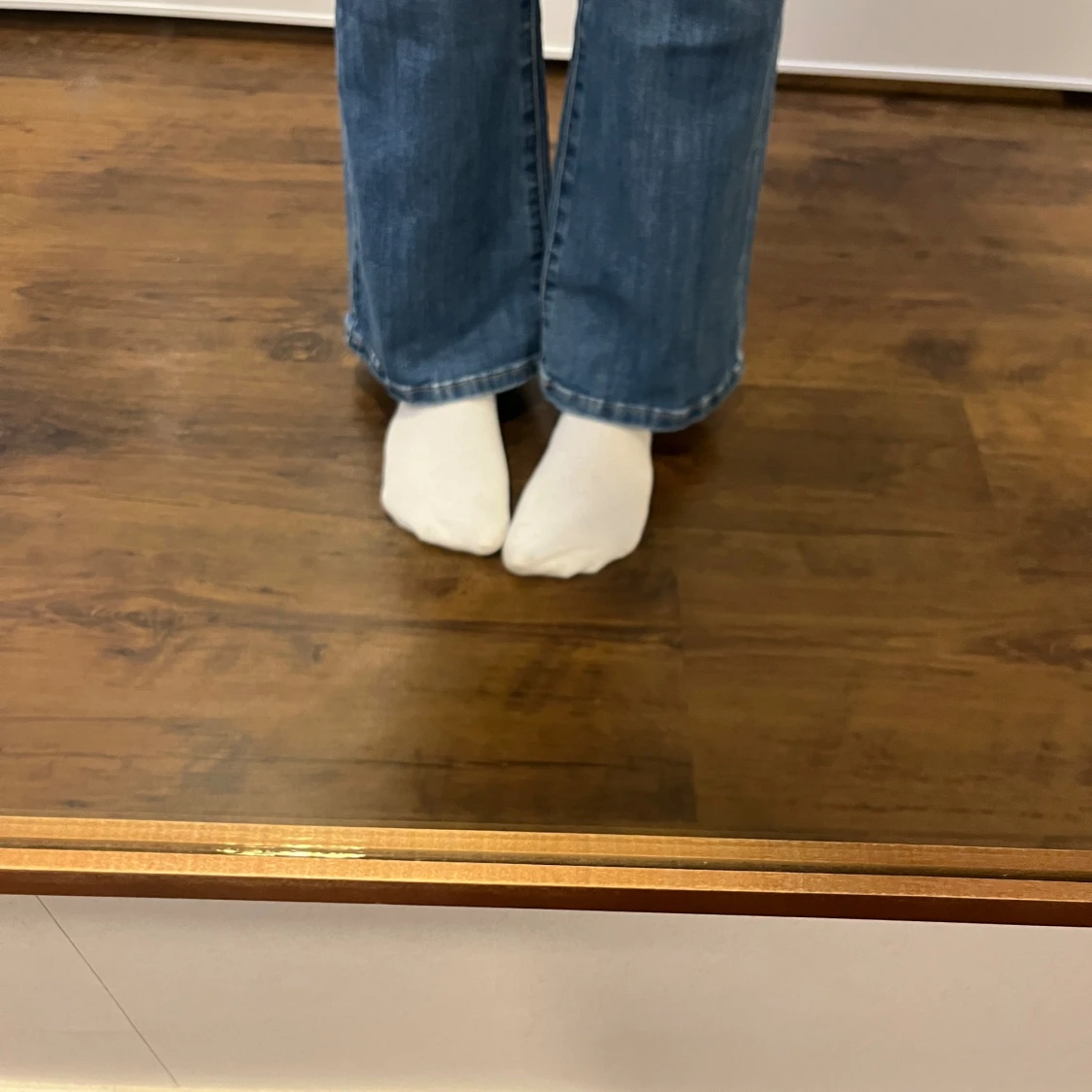 Blå bootcut jeans från Madlady - 1