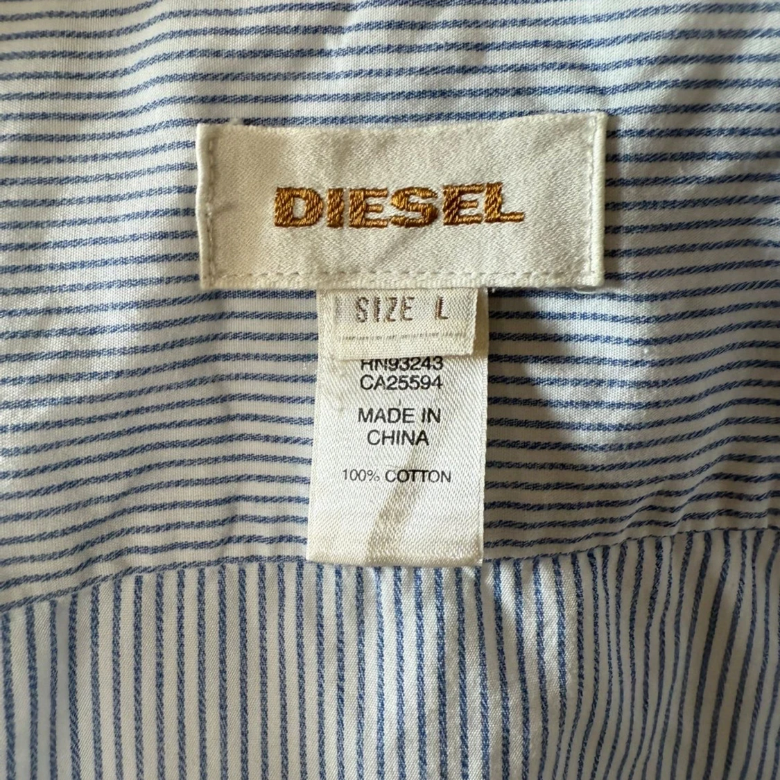 Randig skjorta från Diesel, storlek L - 3