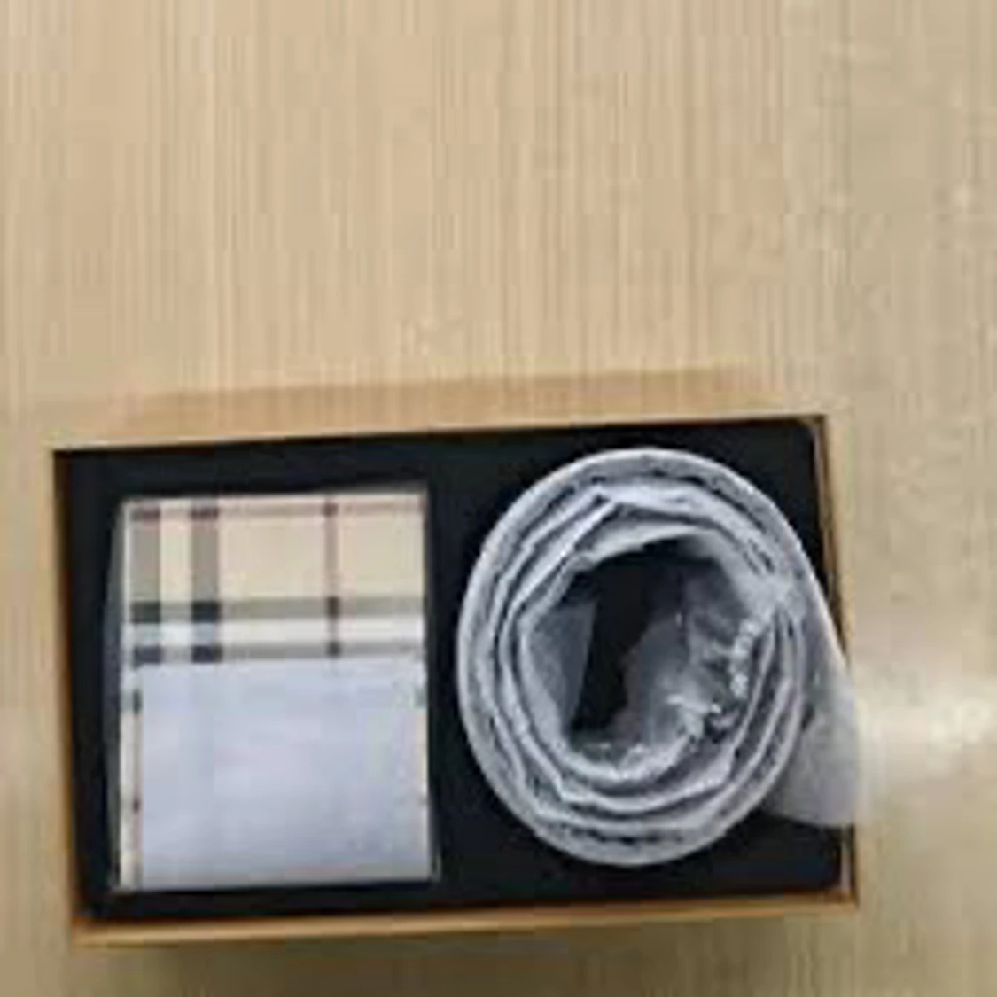 Rutig Burberry bälte med B-spänne - 3