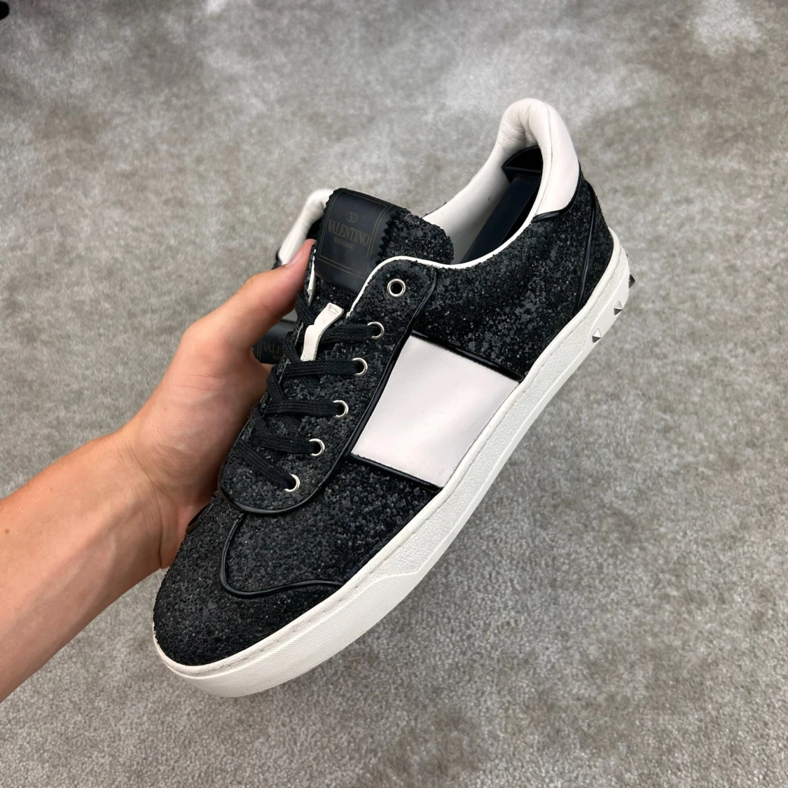 Valentino flycrew svartglittriga - 1