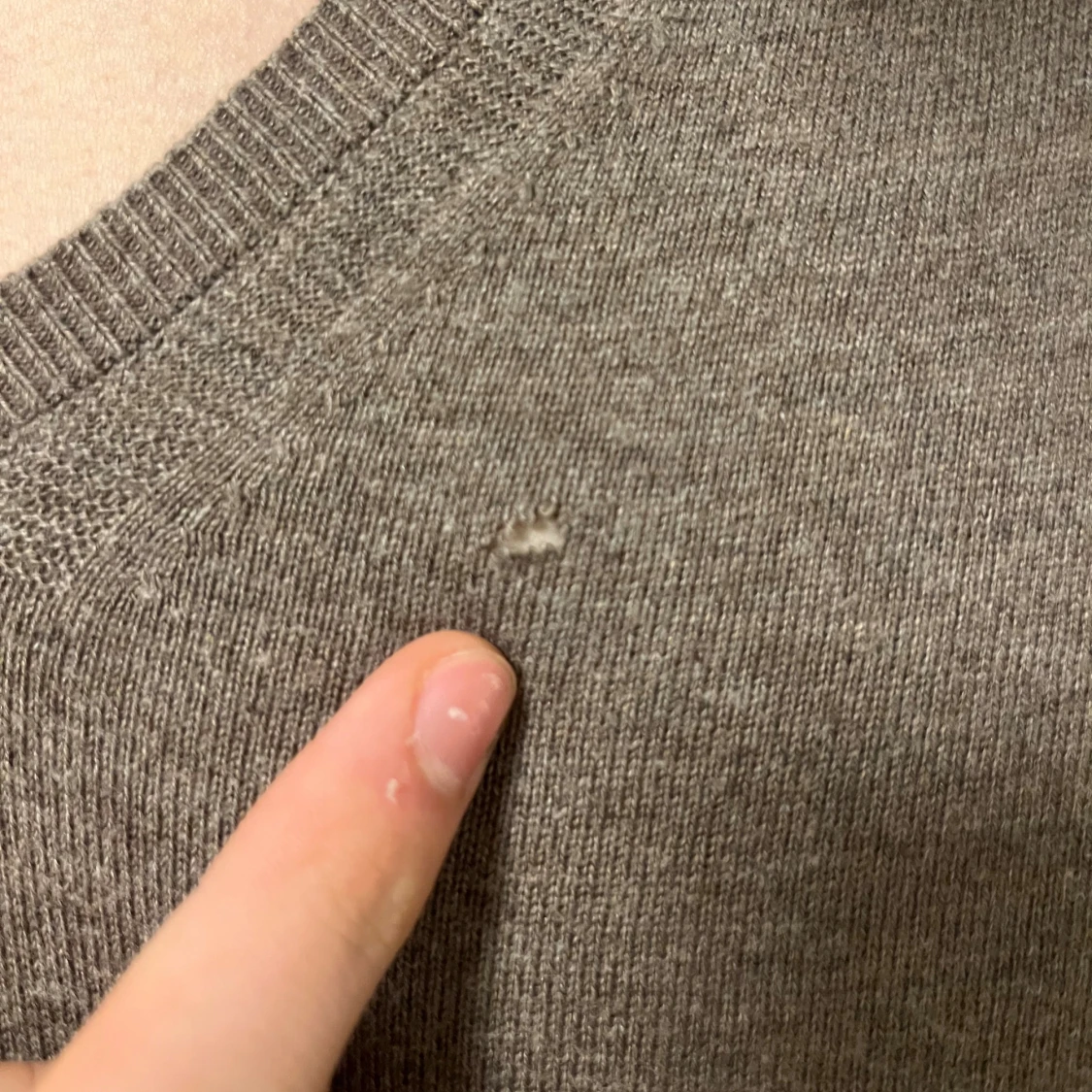 Brun v-ringad tröja Massimo Dutti - 3