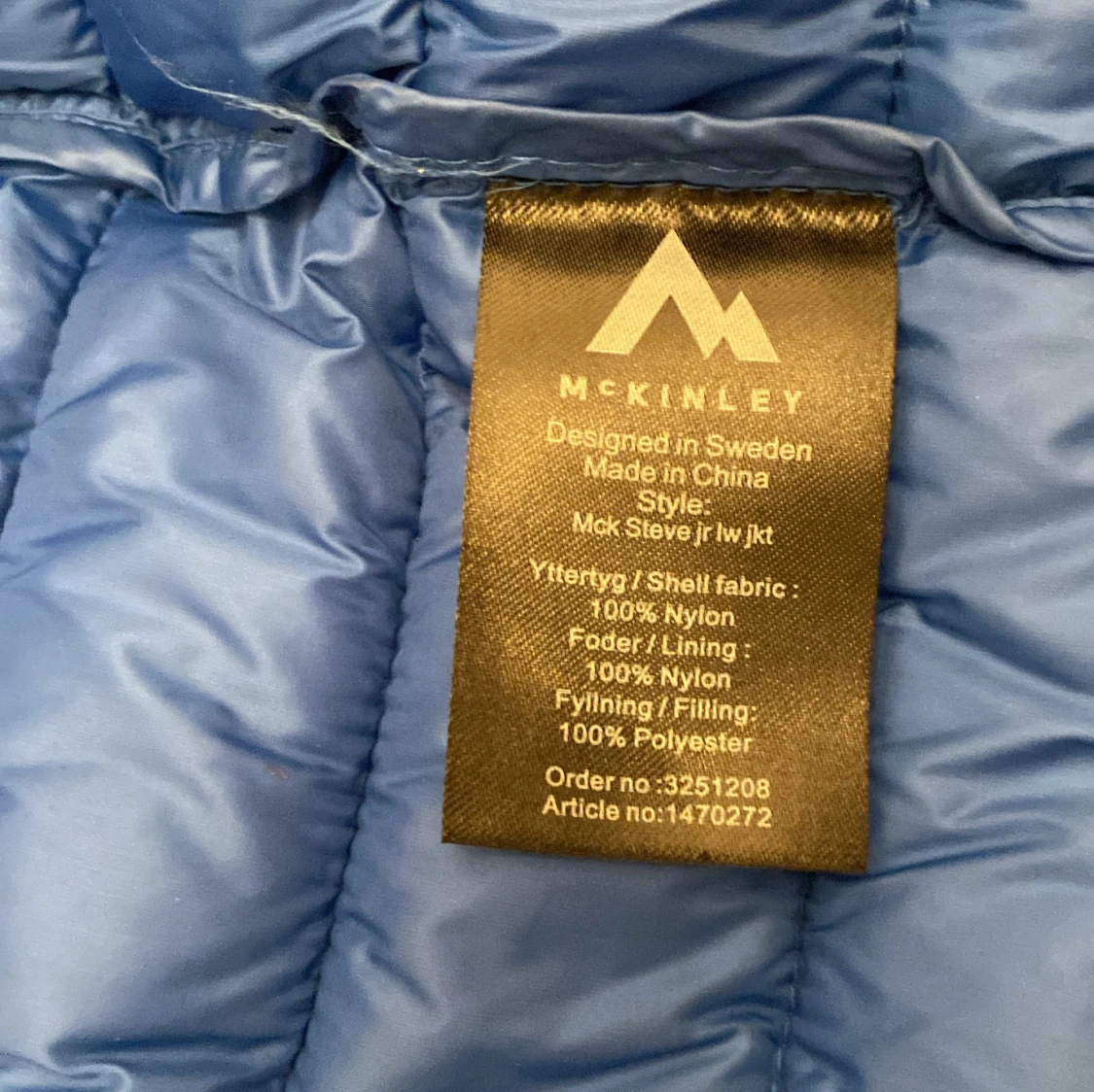Blå pufferjacka från McKinley 158/164 - 2