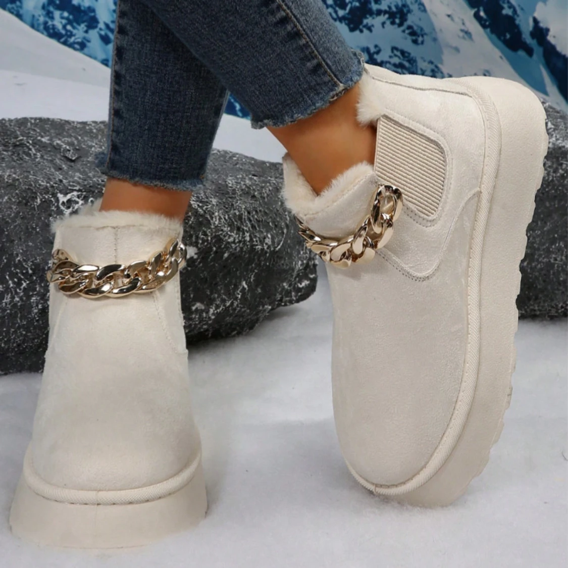 NYA vinterskor med guldkedja - 1