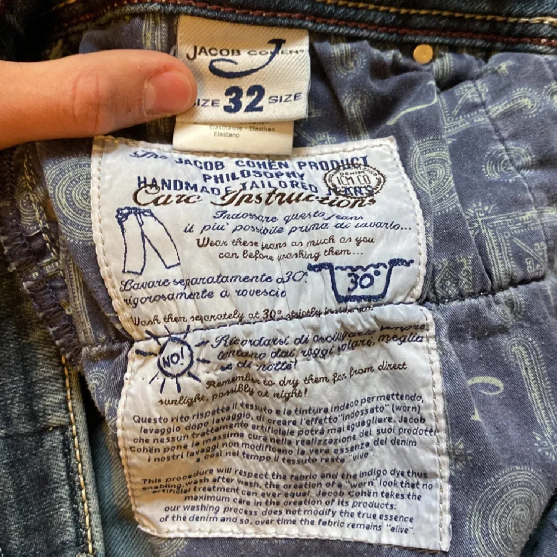 Jacob Cohën blå jeans, storlek 32 - 2