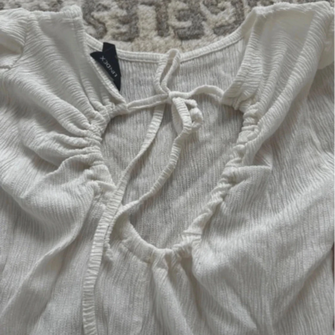 Vit långärmad blus från Lindex XS - 2