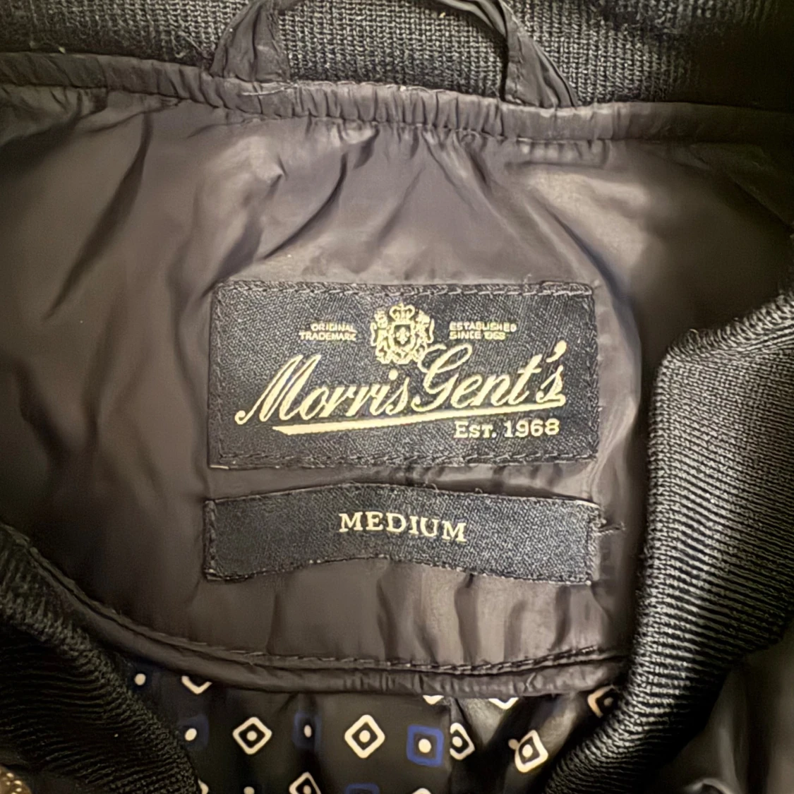 Svart quiltad jacka Morris Gent's M - 2