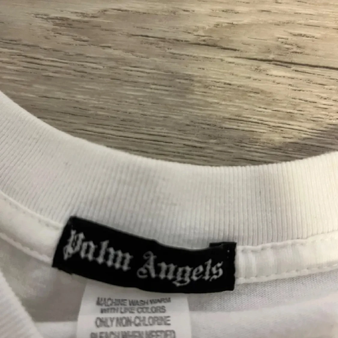 Vit Palm Angels t-shirt med tryck - 2