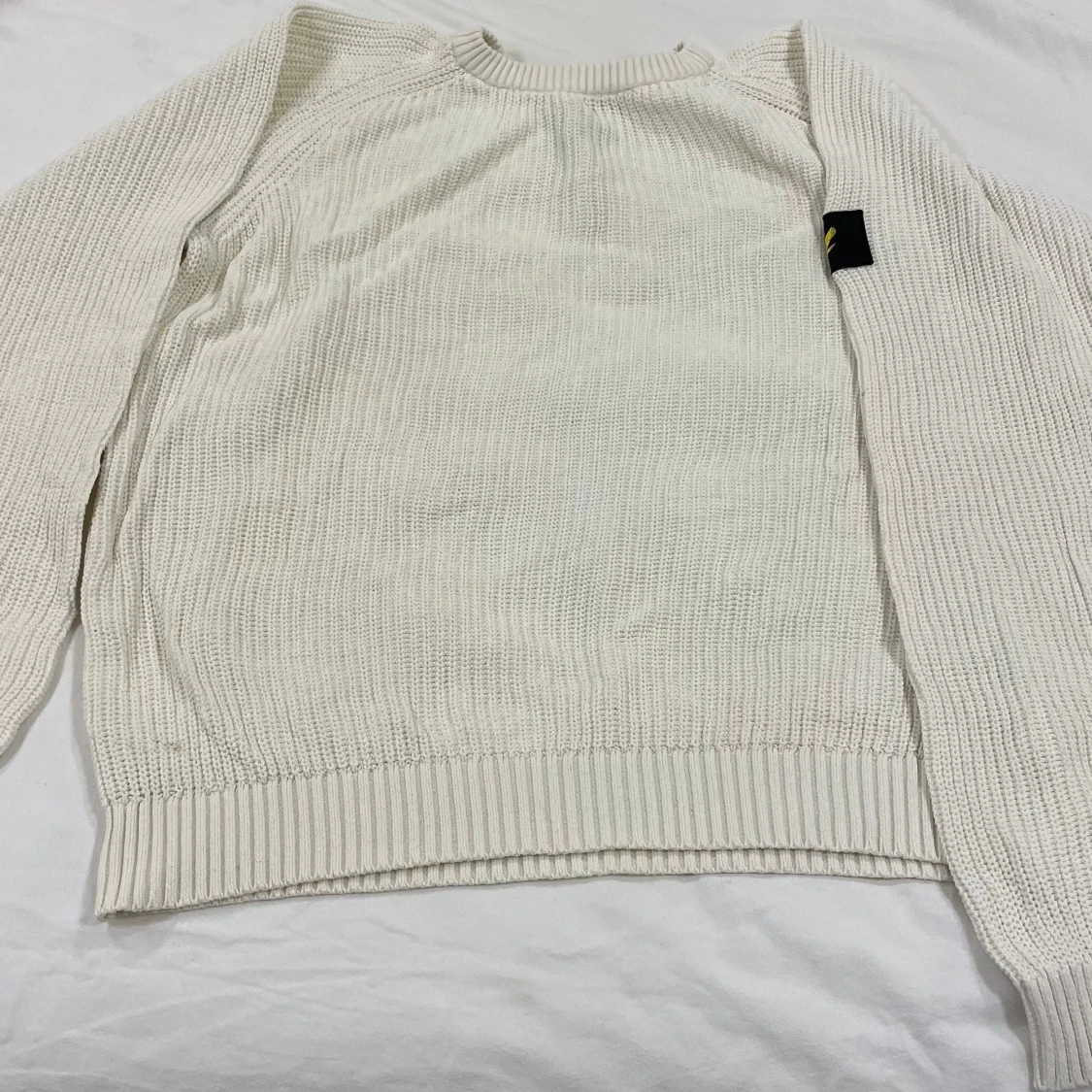 Vit stickad tröja Lyle & Scott Junior