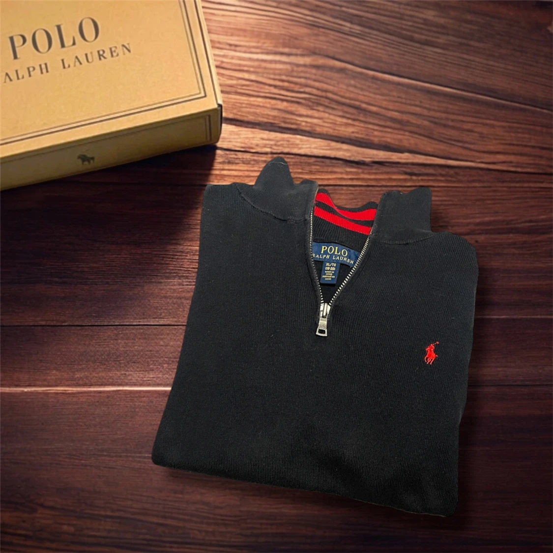 Ralph Lauren Marinblå Quarterzip