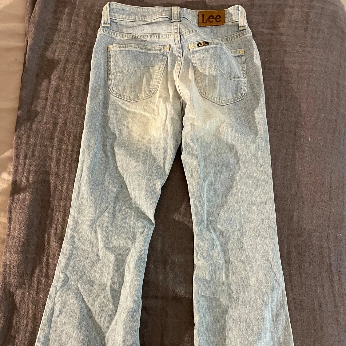 Ljusblå bootcut jeans från Lee - 3