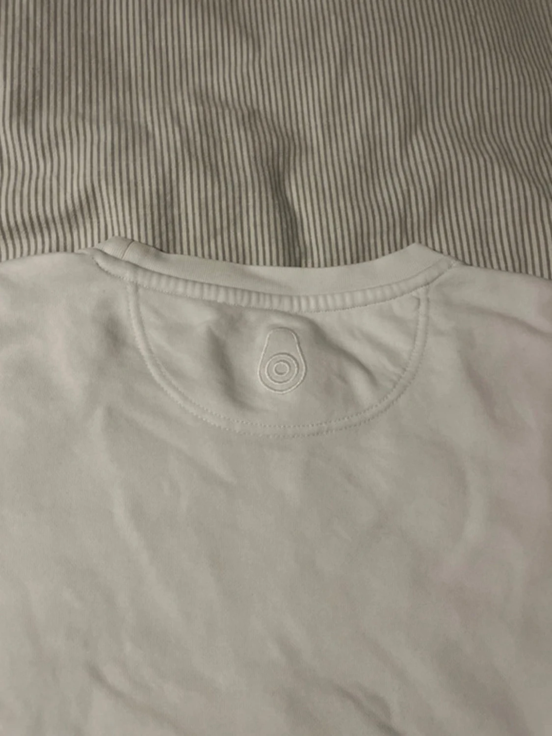 Vit Sail Racing sweatshirt med tryck - 3