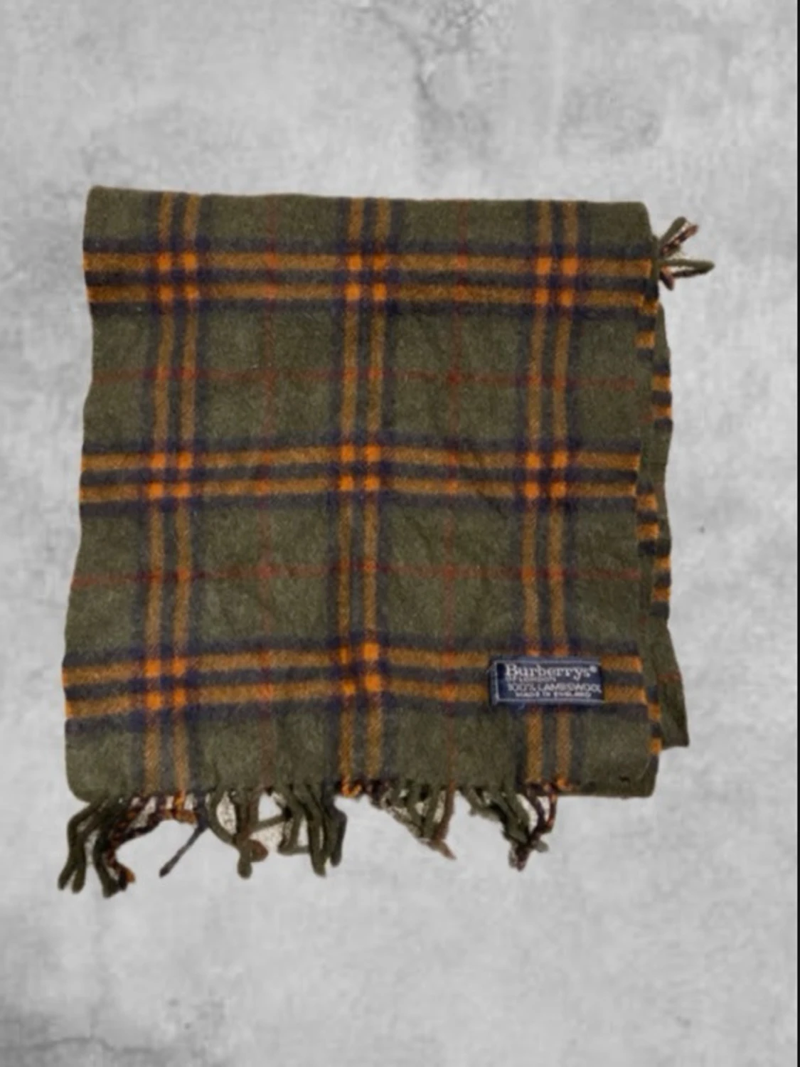 Rutig grön halsduk från Burberry