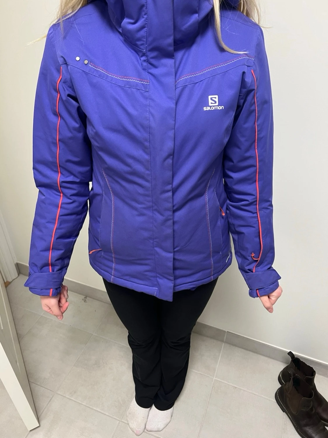 Lila skidjacka från Salomon - 1