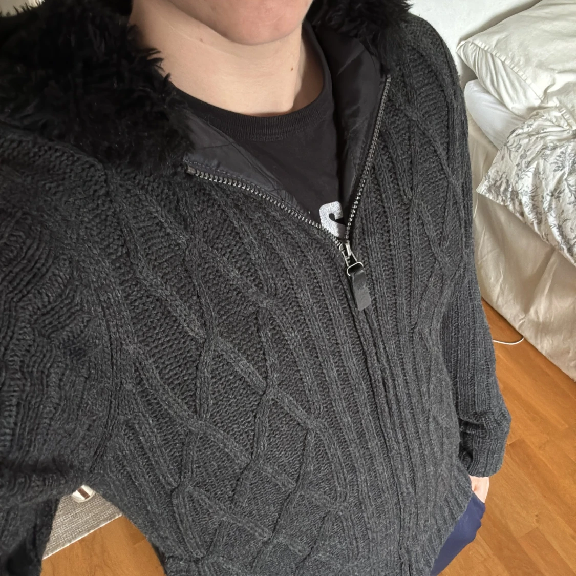 Fet jacka med päls - 2