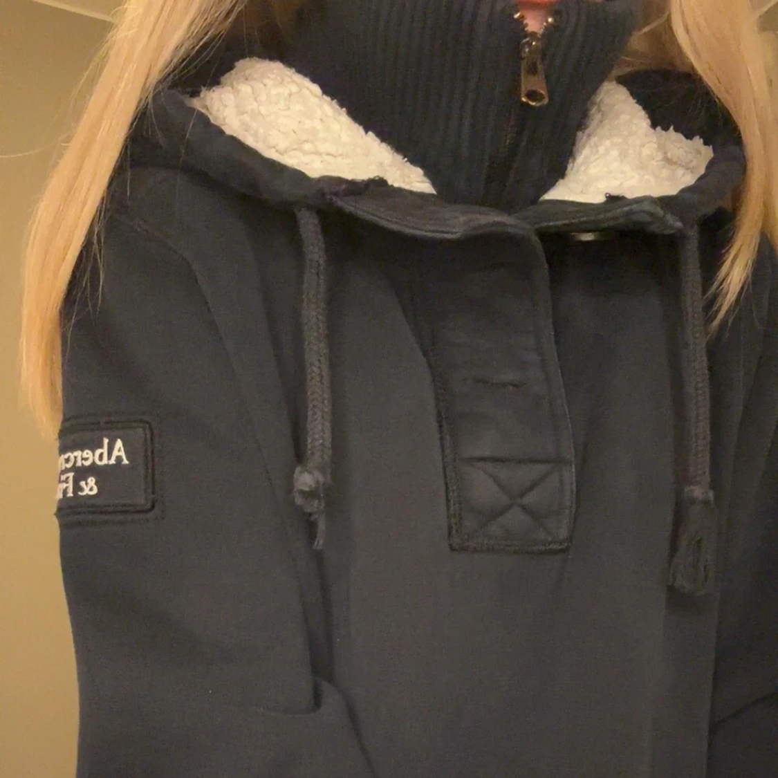 Vintage y2k abercrombie & fitch kofta/jacka/hoodie - 2