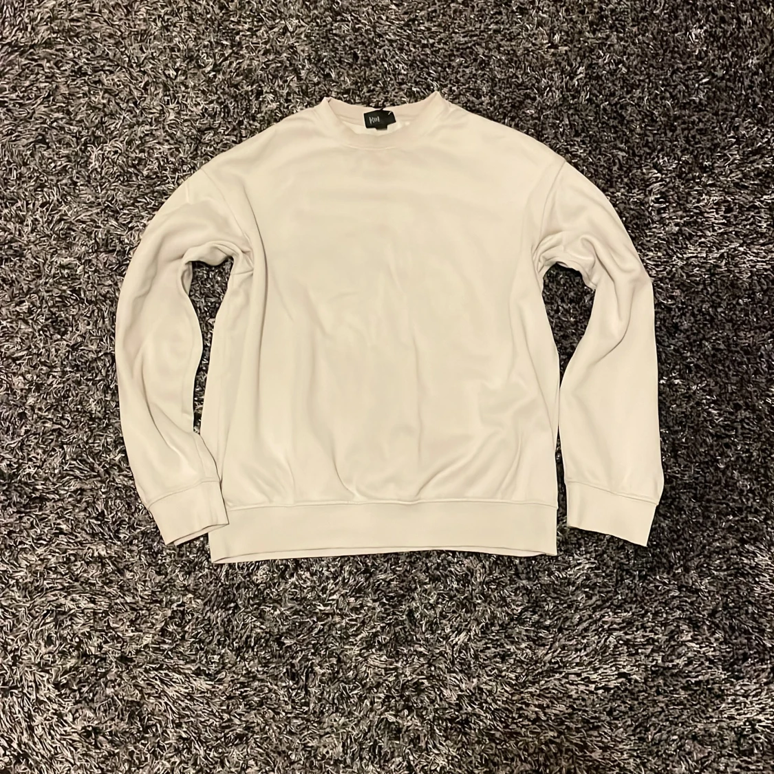 Vit sweatshirt från H&M relaxed fit