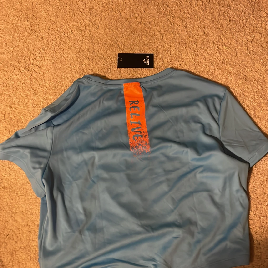 Blå croppad träningstopp från Crivit - 3