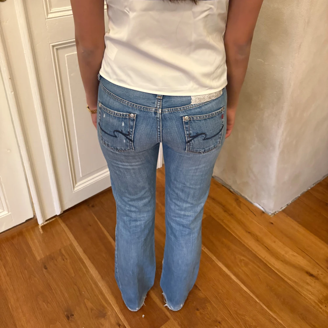 Replay ljusblå bootcut jeans - 4