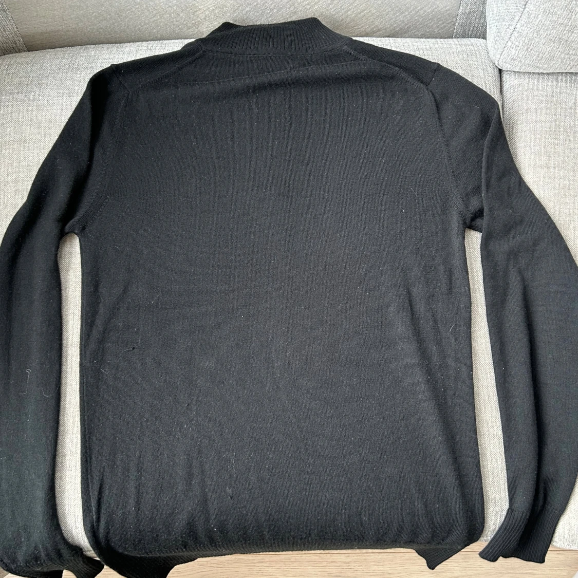 Svart half zip stickad tröja JLindeberg - 1