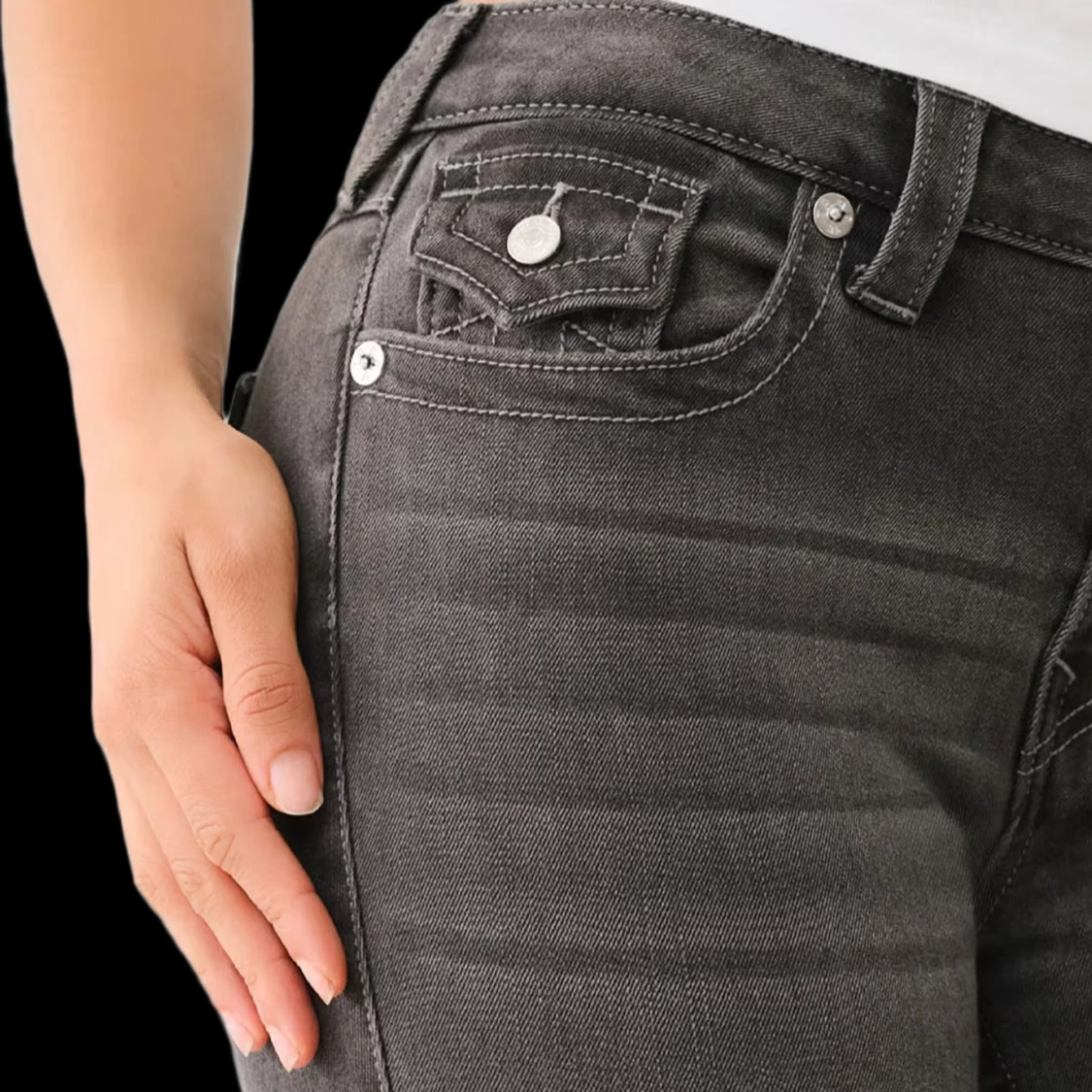 True Religion Becca grå bootcut jeans - 1