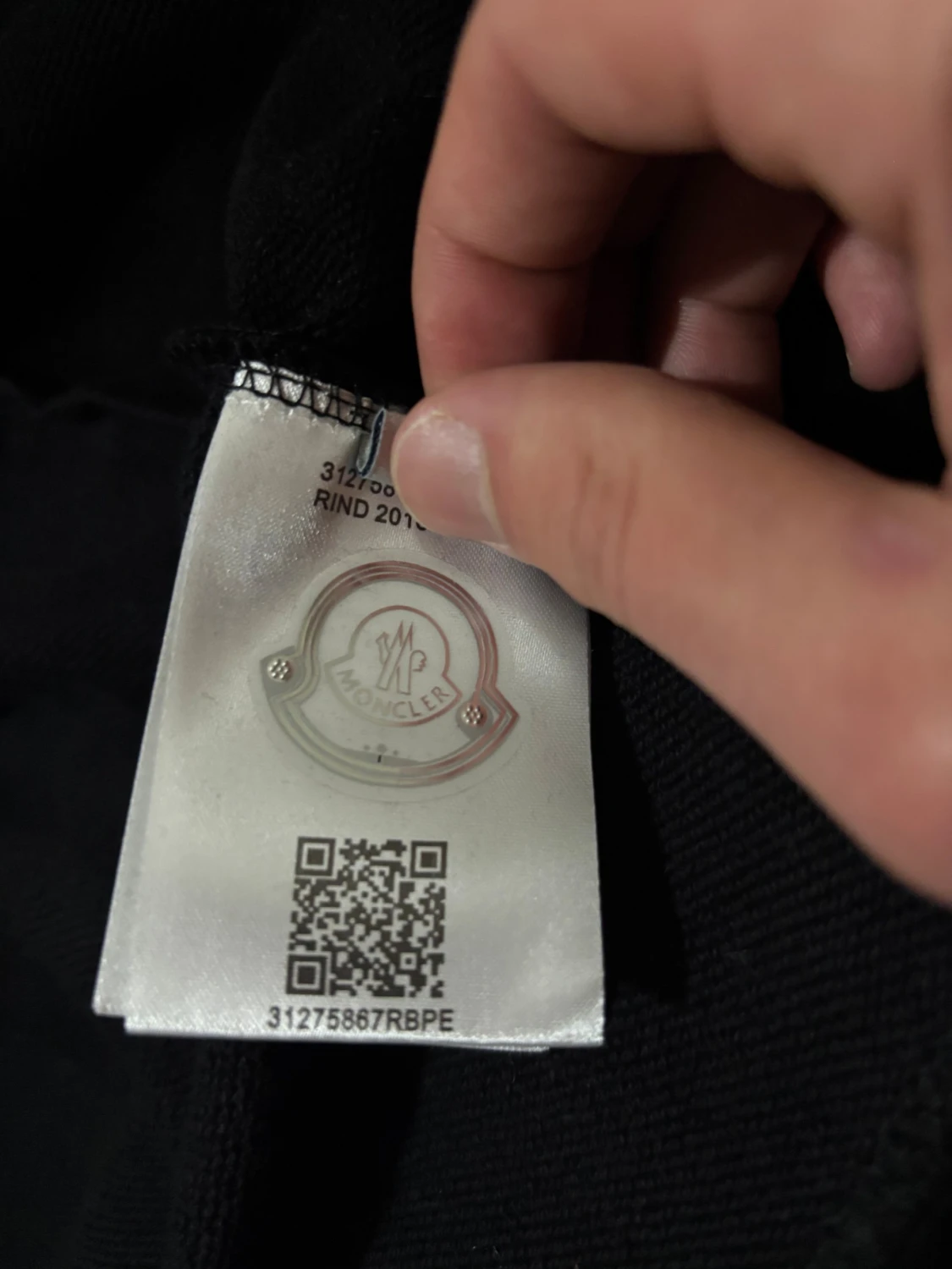 Svart moncler kofta  - 4