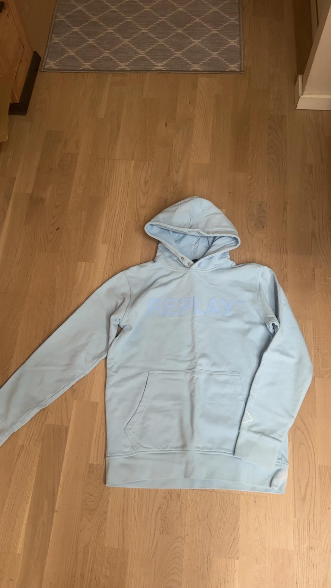Replay Hoodie blå