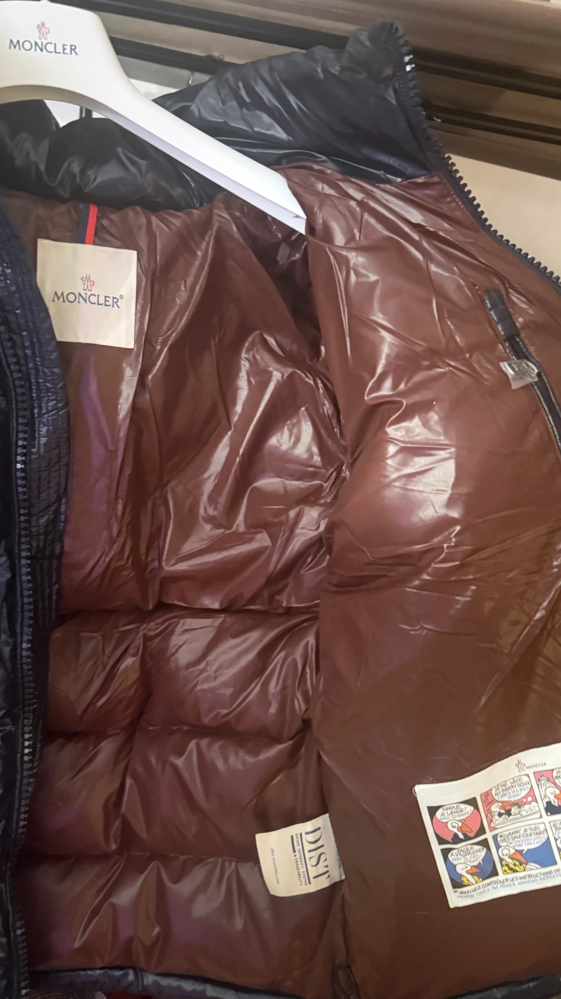 Mörkblå Moncler Maya - 4