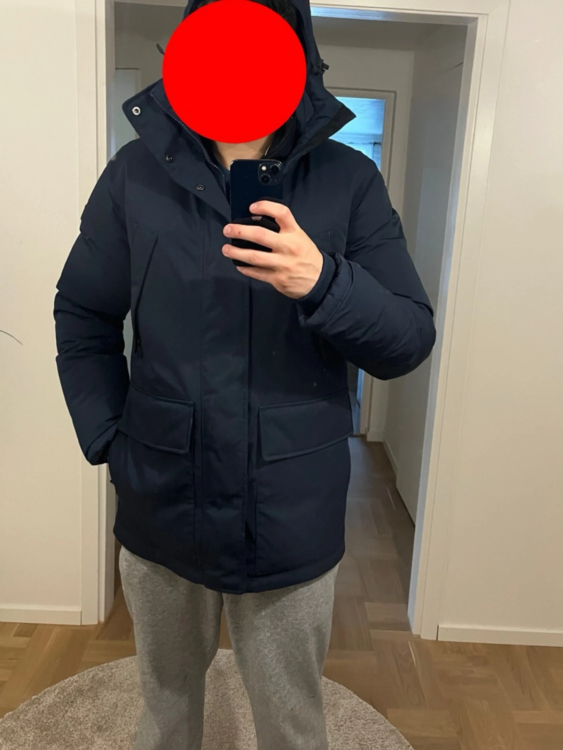 Mörkblå dunjacka Peak Performance - 4